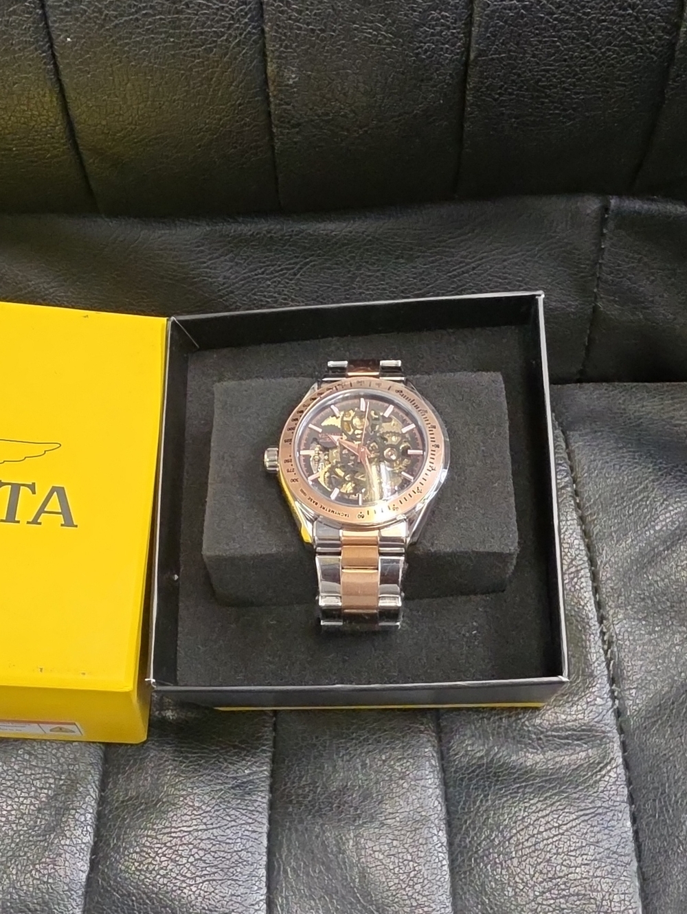 Mens Invicta Skeleton Automatic Watch